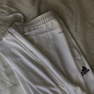 White Adidas Tracksuit Bottom